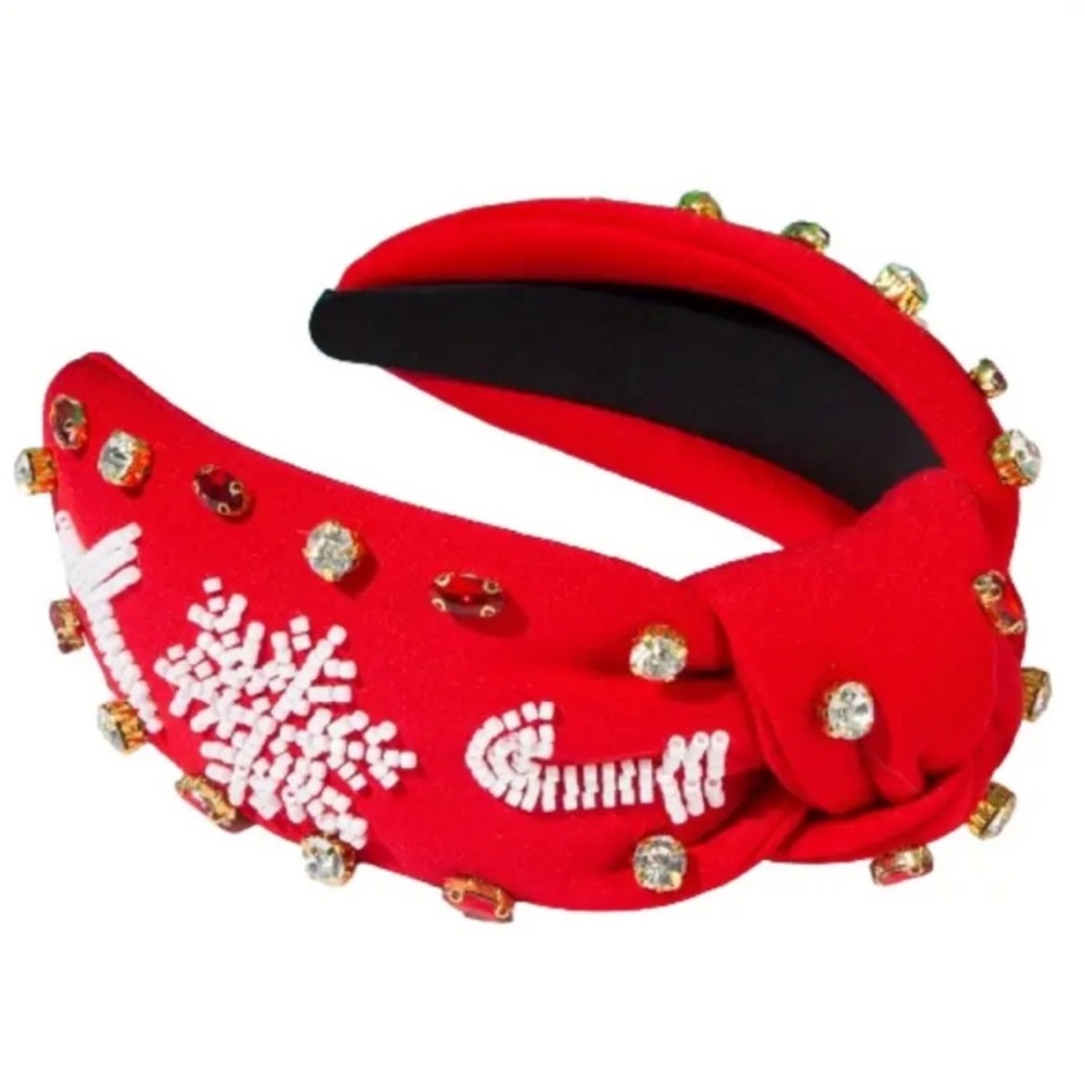 Red Joy Christmas Headband - Picture 2 of 3